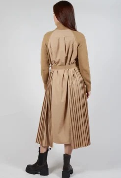 Mei Meij Dresses^Dual Jumper Shirt Dress in Camel