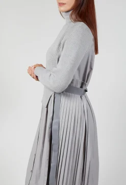 Mei Meij Cardigans^Dual Jumper Shirt Dress in Perla