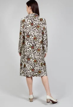 Beatrice B Coats^Duchesse Dust Coat in Botanic Zebra Print