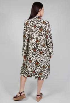 Beatrice B Coats^Duchesse Dust Coat in Botanic Zebra Print