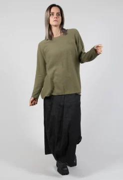 Album Di Famiglia Knitwear|Jumpers^Easy Jumper WS in Olive