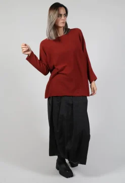 Album Di Famiglia Knitwear|Jumpers^Easy Jumper WS in Red