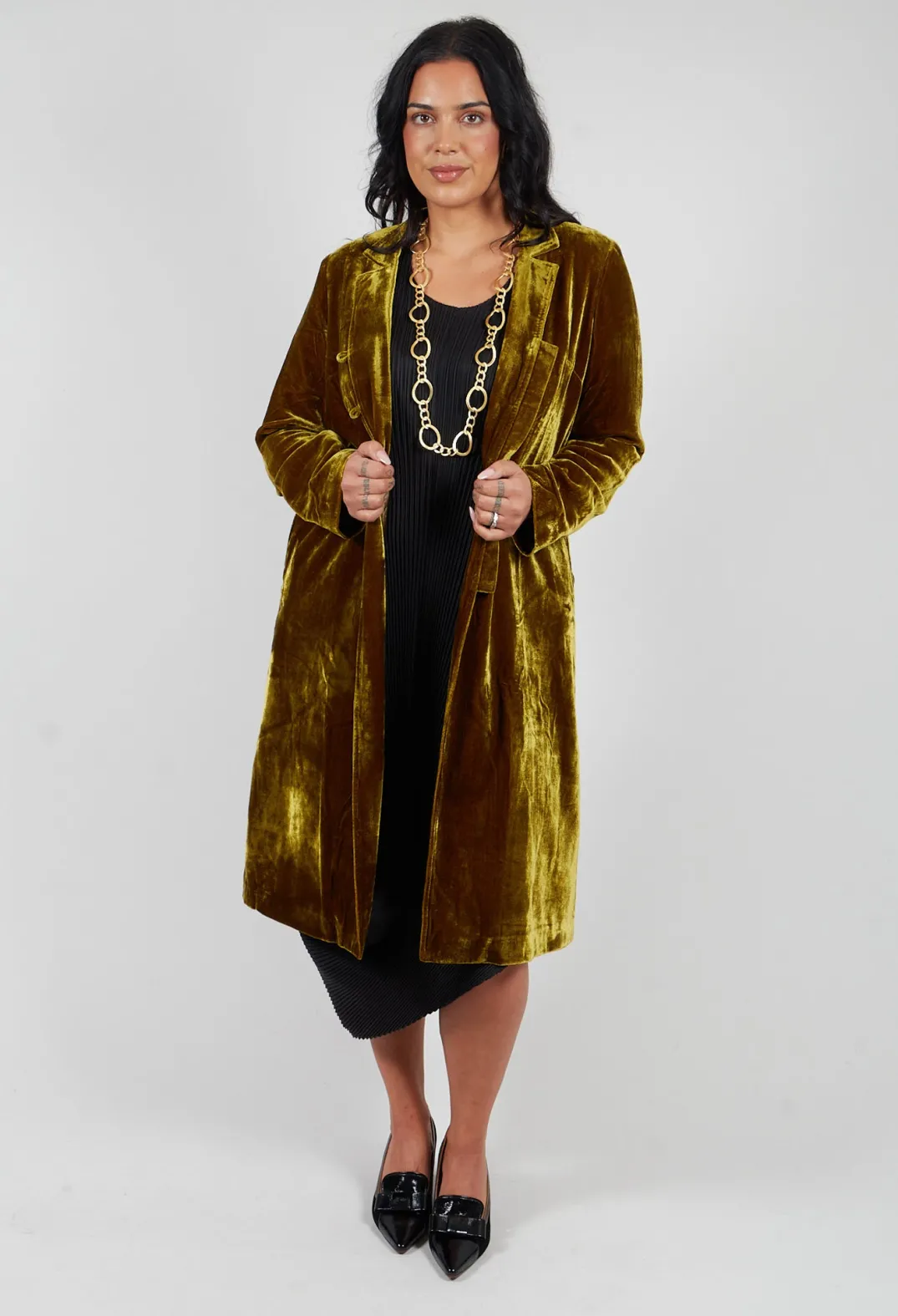 Bianco Levrin Coats^Edda Coat in Moss