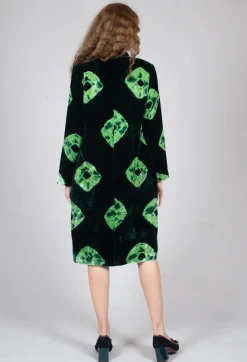 Bianco Levrin Coats^Edda Coat in Tiedye Green