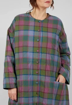 Eka Jackets^Elara Coat in Green Multicolour