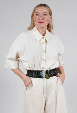 Exquisite J Belts^Elastic Belt in Black
