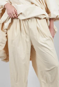 Amici Trousers^Elasticated Culottes in Cream