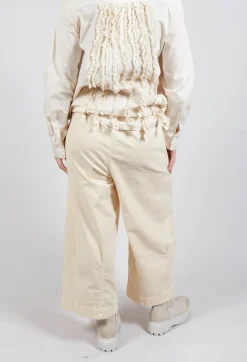 Amici Trousers^Elasticated Culottes in Cream
