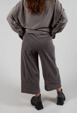 Amici Trousers^Elasticated Culottes in Iron