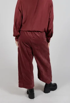 Amici Trousers^Elasticated Culottes in Intense Rust
