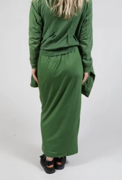 Bread and Butter Skirts^Elasticated Jersey Skirt in Green