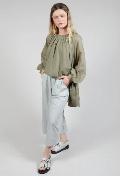 Amici Trousers^Elasticated Waist Trousers in Oyster Grey