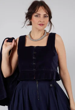 Ewa I Walla Tops^Eljana Top in Midnight Blue