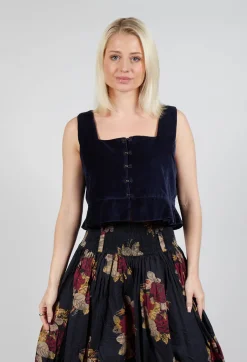 Ewa I Walla Tops^Eljana Top in Midnight Blue