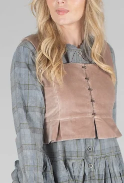 Ewa I Walla Tops^Eljana Top in Taupe