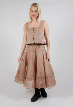 Ewa I Walla Tops^Eljana Top in Taupe