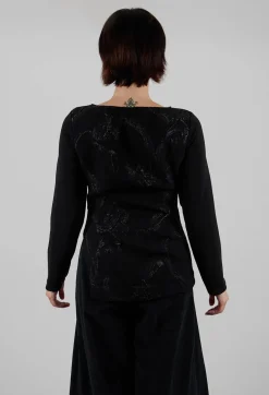 Stefano Mortari Tops^Embellished Fitted Top in Black