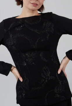 Stefano Mortari Tops^Embellished Fitted Top in Black