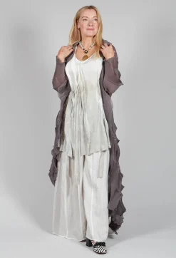 Bianco Levrin Trousers^Emma Pants Reversible in Plain Cream