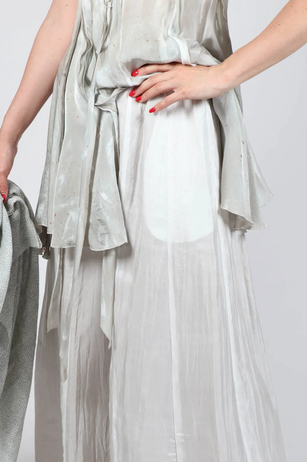 Bianco Levrin Trousers^Emma Pants Reversible in Plain Cream
