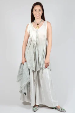 Bianco Levrin Trousers^Emma Pants Reversible in Plain Cream