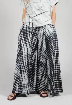 Bianco Levrin Trousers^Emma Reversible Pants in Crocodise Black