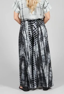 Bianco Levrin Trousers^Emma Reversible Pants in Crocodise Black