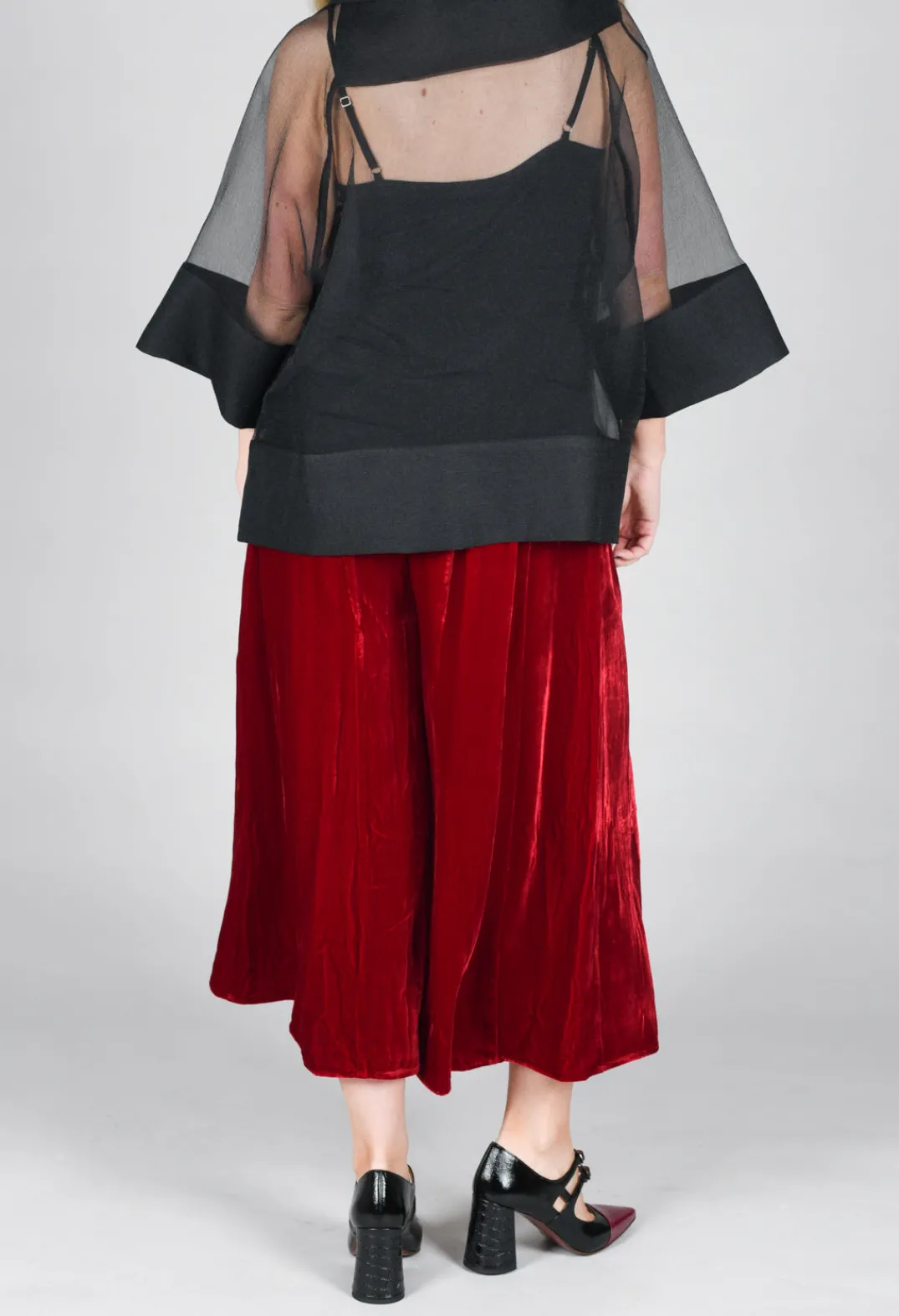 Bianco Levrin Trousers^Emma Trousers in Red
