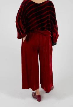 Bianco Levrin Trousers^Emma Trousers in Red