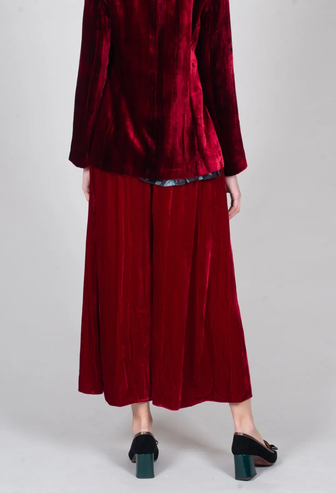 Bianco Levrin Trousers^Emma Trousers in Red