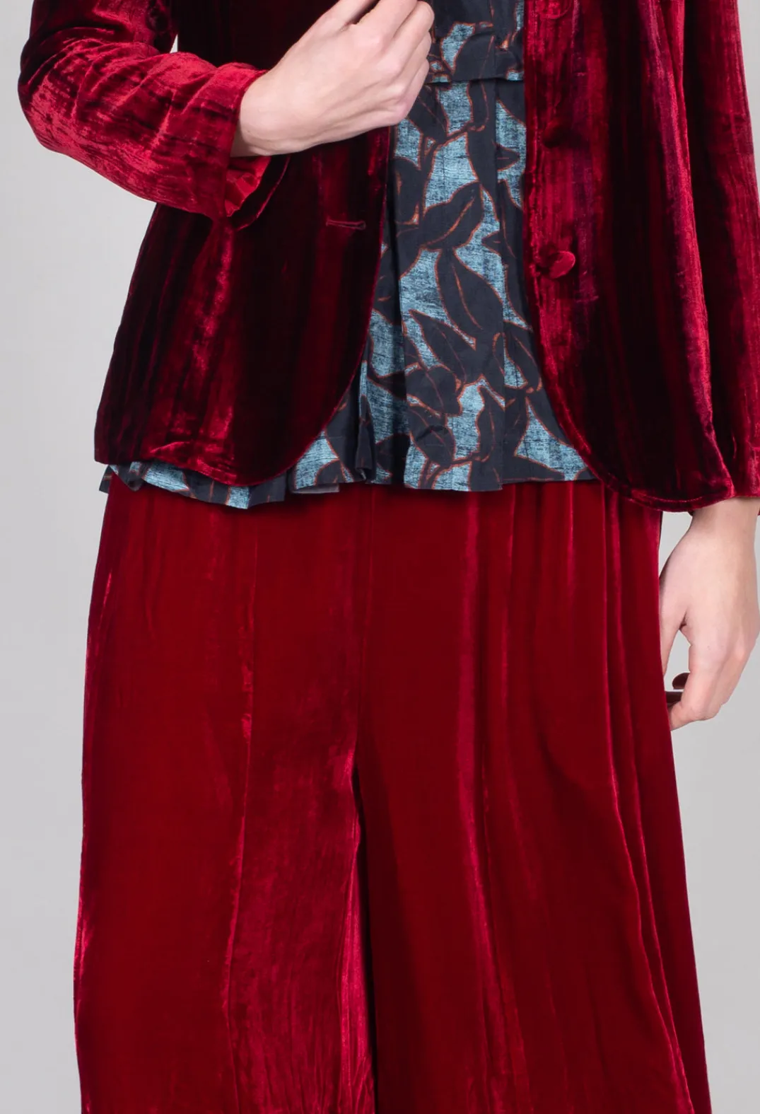 Bianco Levrin Trousers^Emma Trousers in Red
