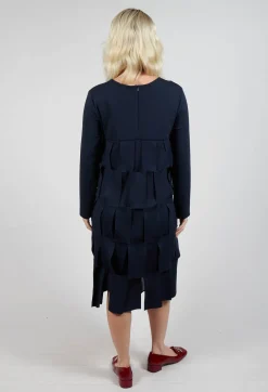 Mei Meij Dresses^Empire Line Jersey Dress with Cut Out Feature in Blue Nights