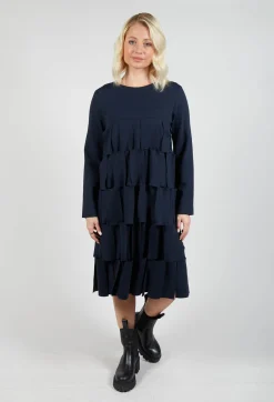 Mei Meij Dresses^Empire Line Jersey Dress with Cut Out Feature in Blue Nights