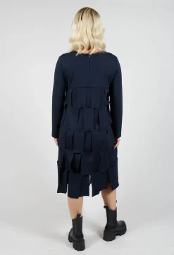 Mei Meij Dresses^Empire Line Jersey Dress with Cut Out Feature in Blue Nights