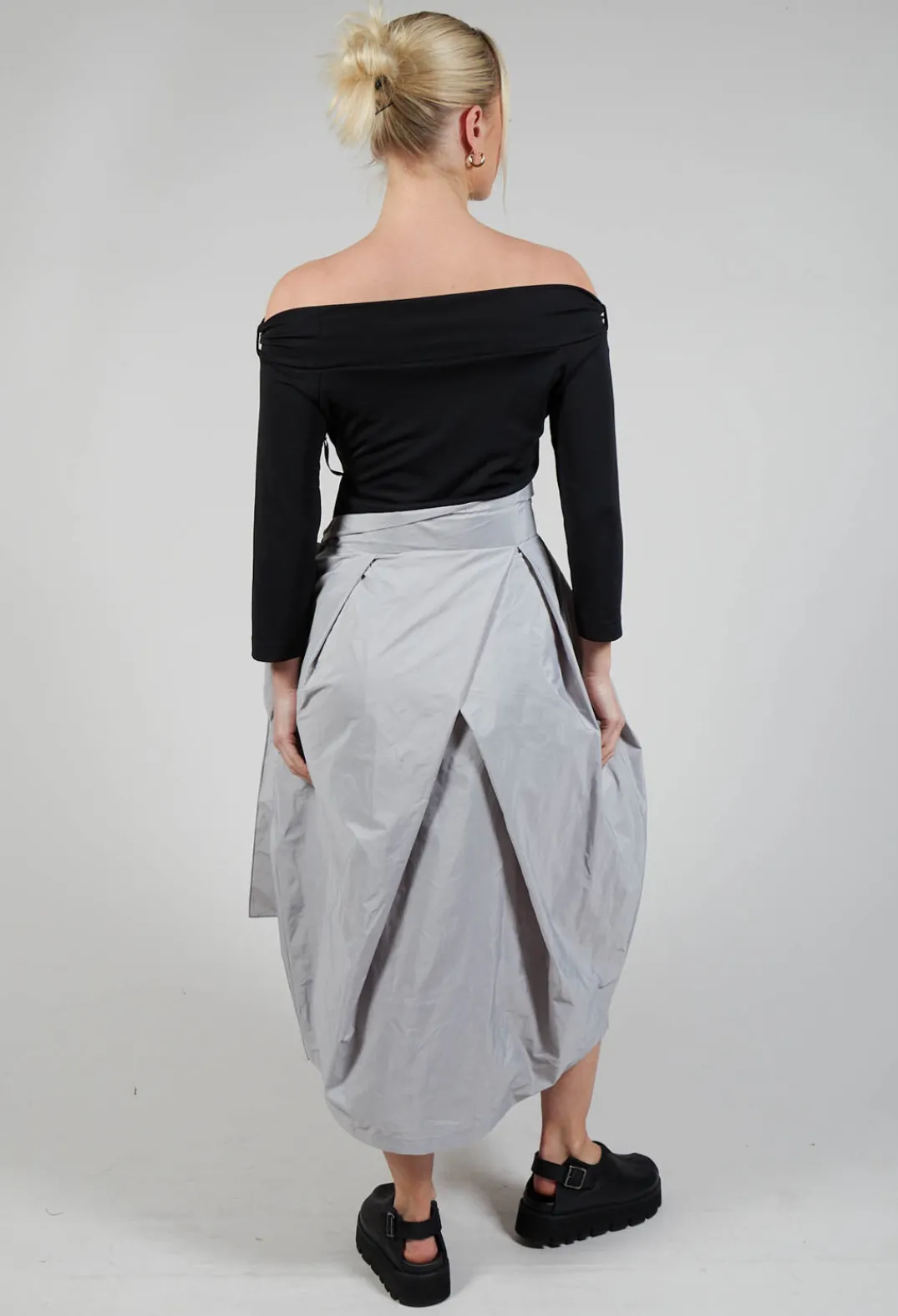 Xenia Design Dresses^ENSA Dress in Black Light Grey