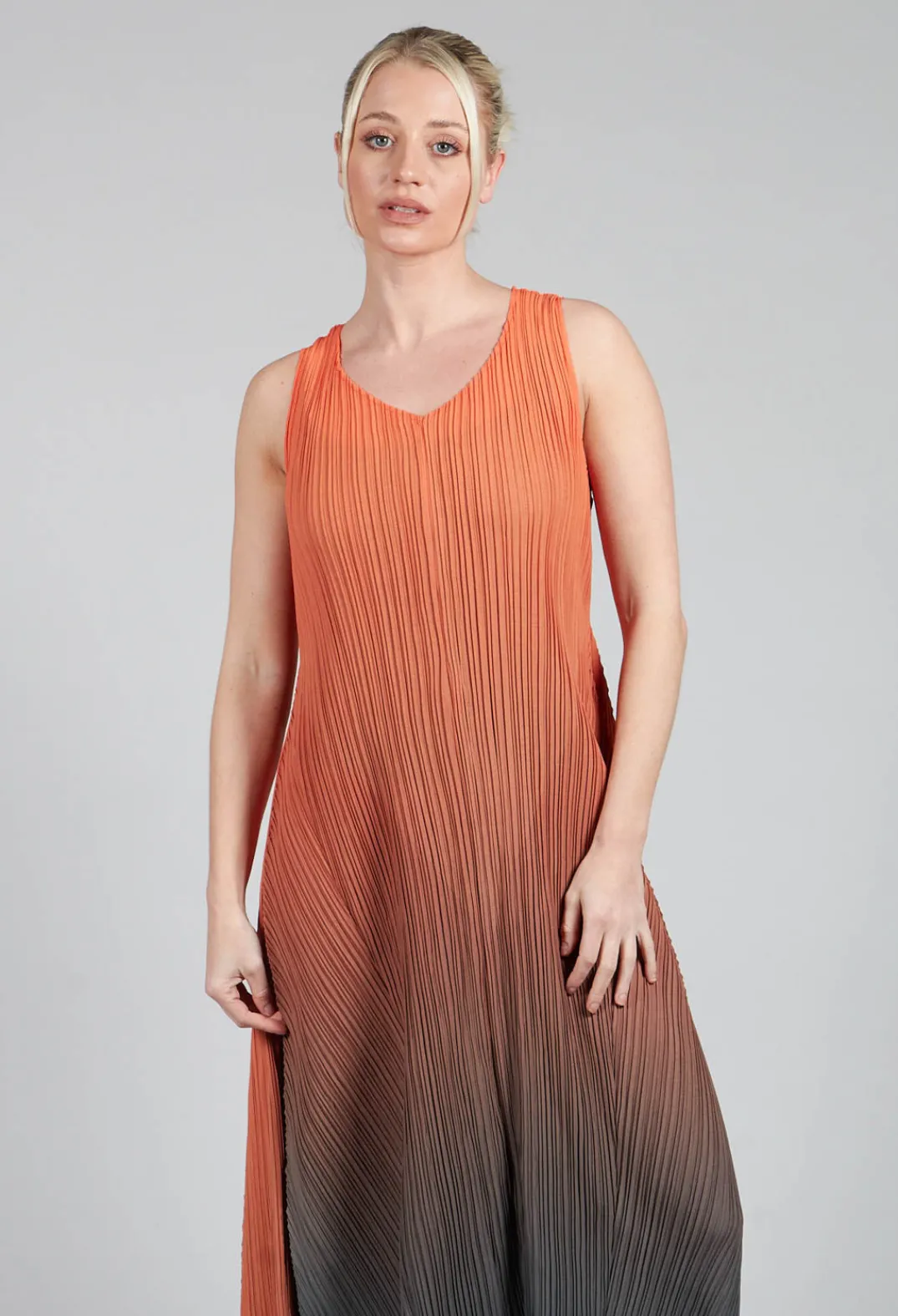Alquema Dresses^Estrella Dress in Tangerine and Shadow