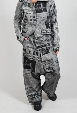Rundholz Dip Trousers^Extreme Drop Crotch Trousers in Moonwalk