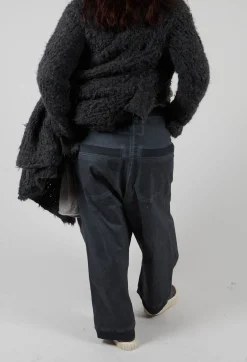 Rundholz Dip Trousers^Extreme Drop Crotch Trousers with Pull Toggle Waist in Coal Cloud