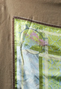 Rubicon Scarves^Eye Cherry Scarf in Khaki