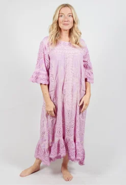 Magnolia Pearl Dresses^Eyelet Anna Grace Dress in Purple Boba