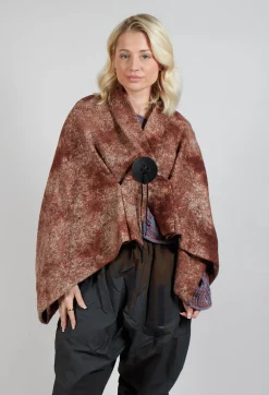 Moyuru Coats^Felted Cape in Brown