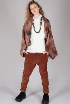 Moyuru Coats^Felted Cape in Brown