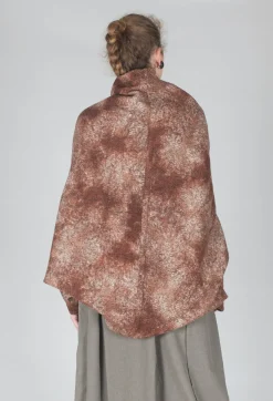 Moyuru Coats^Felted Cape in Brown