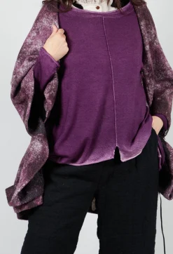 Moyuru Coats^Felted Cape in Purple