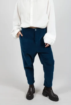 Umit Unal Trousers^Fine Cord Trousers in Blue