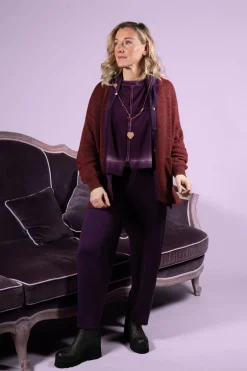 Moyuru Knitwear|Jumpers^Fine Knit Jumper in Purple