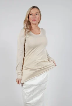 Rundholz Mainline Tops^Fine Knit T-Shirt in Galaxy Sparkle
