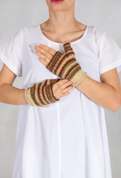 Butapana Gloves^Fingerless Gloves in Beige