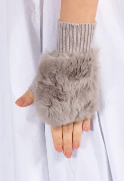 Vincent Pradier Gloves^Fingerless Gloves in Taupe