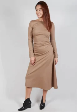 Beatrice B Dresses^Fit Dress in Camel